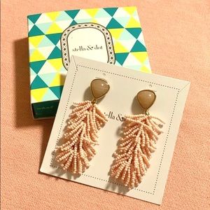 Stella & Dot Riva Tassell Earrings (Blush)